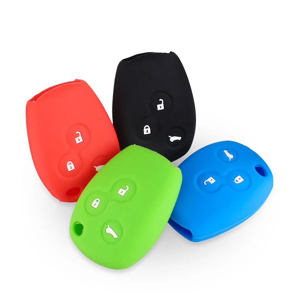 Новинка 3 кнопочный силиконовый чехол KEYYOU для автомобильного ключа с