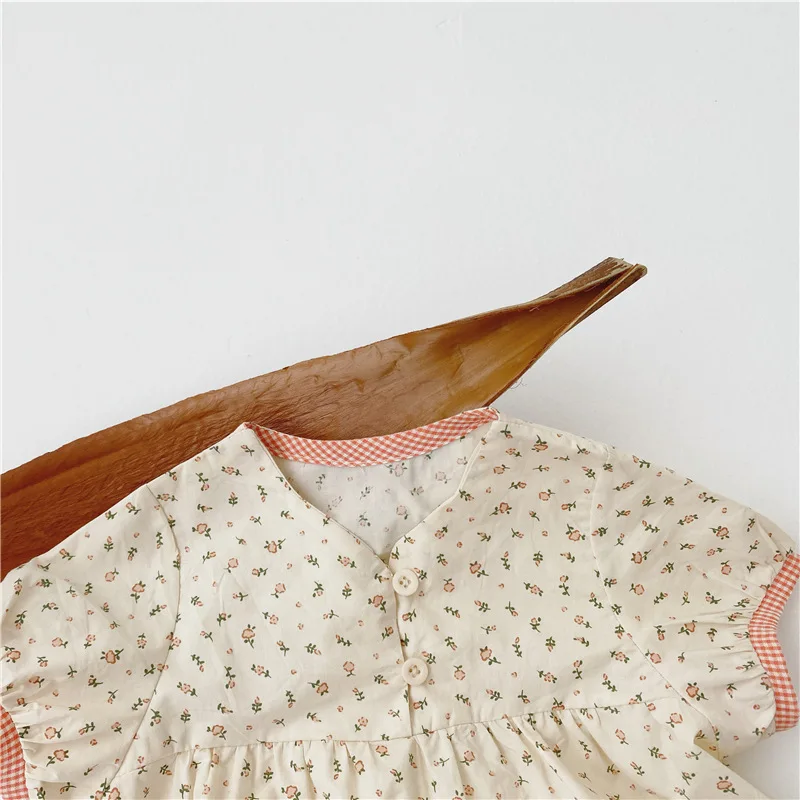 MILANCEL baby girls clothes infant playsuit vintage bodysuits loose style outfit | Мать и ребенок