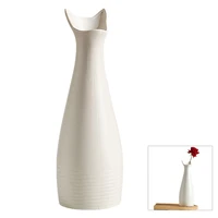 hpdear ceramics flower vase decorative modern ceramic cat ears design flowers floral vase for office store home outdoor