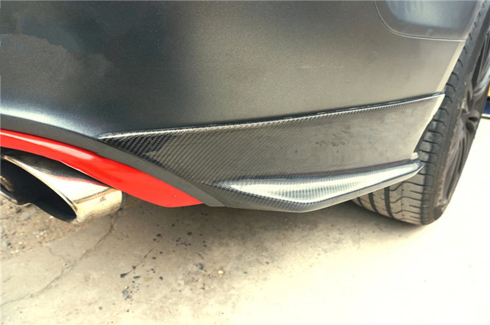 Разветвители для заднего бампера из углеродного волокна боковые щитки фартук Audi
