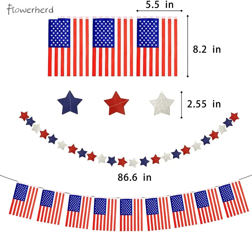 Отечественной набор гель лаков 34 PACK на День независимости США вечерние
