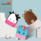 Детский Школьный рюкзак NOHOO, Радужный дизайнерский Радужный рюкзак с мультяшным единорогом для маленьких девочек, детские школьные ранцы для детского сада