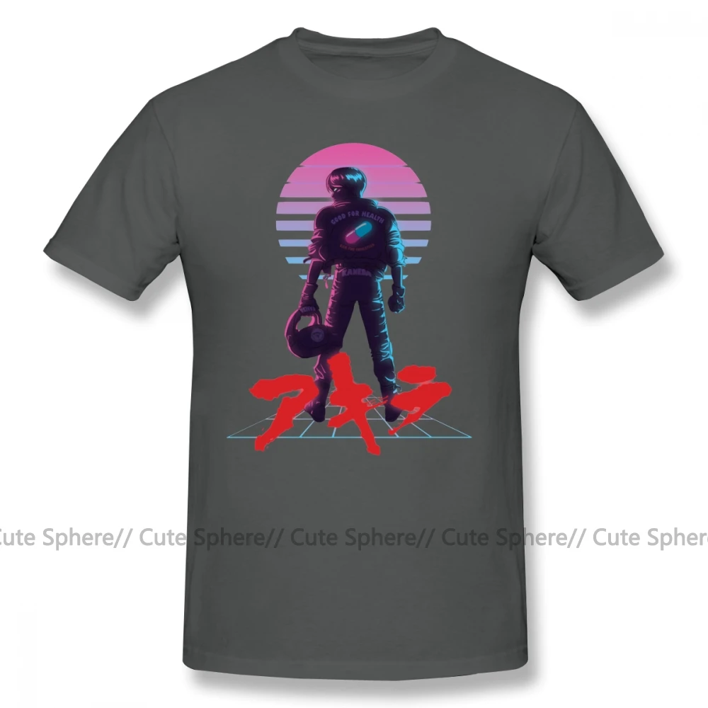 Акира футболка Акира 80 S вдохновленная футболка kaneda Мужская 6xl футболка хлопок короткий рукав пляж печатных милые футболки