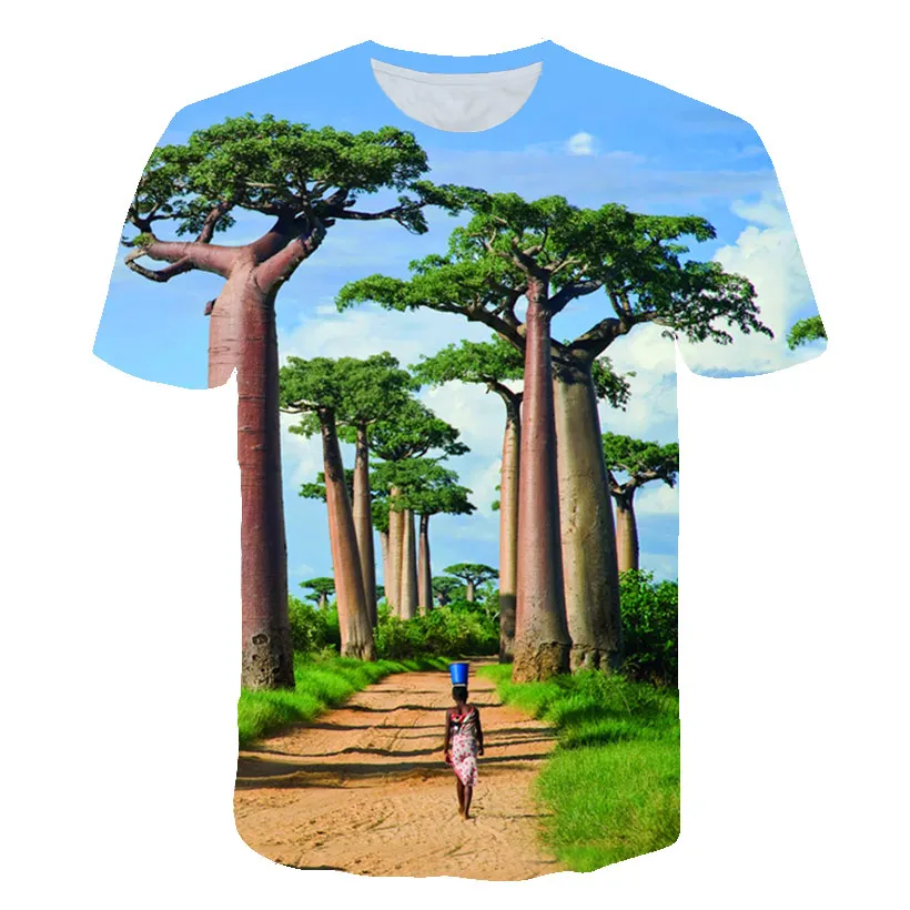 

T-Shirt Clothes for Teens Fashion 3D Anime Cartoon Boys Girls Tee Kids Summer Short Sleeve Individuality Penguin Printing Tshirt