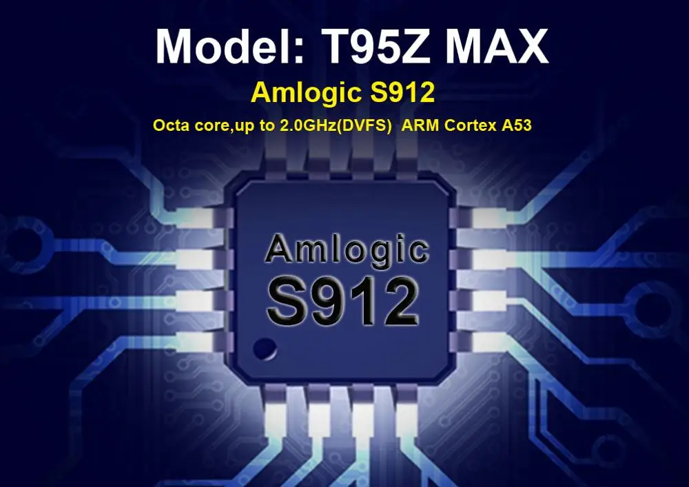 T95Z Max S912 Смарт Android 7 1 ТВ коробка 3G + 32G двухъядерный процессор Wi Fi 1000 м Bluetooth 4 0 4K HD 1000M