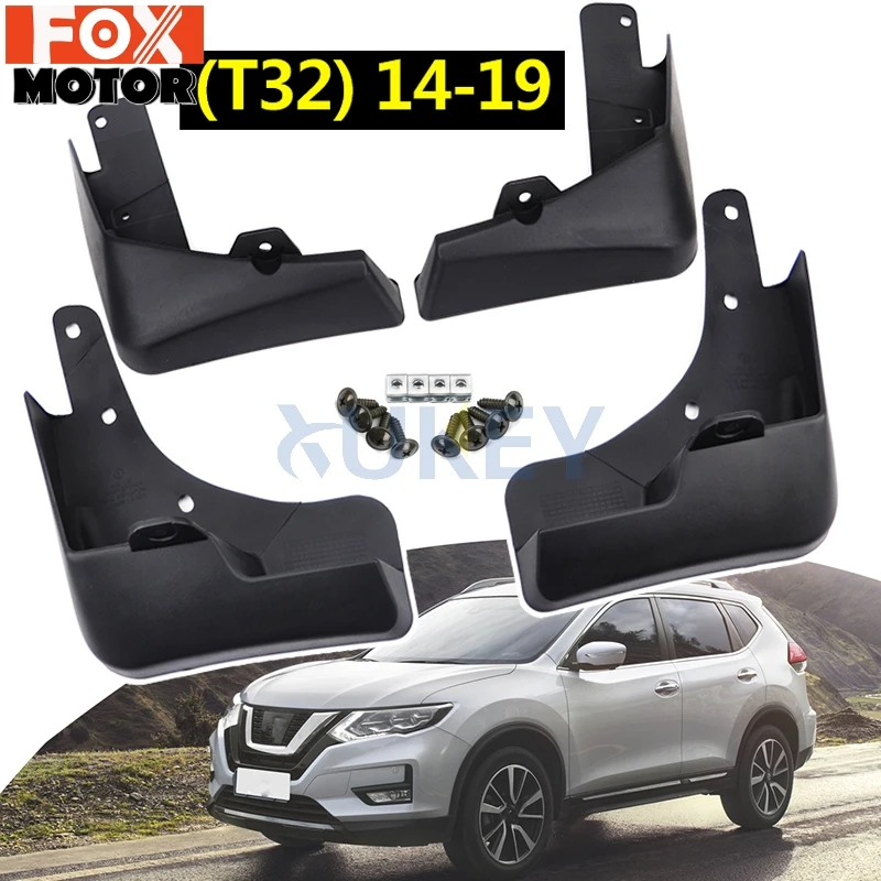 

Для Nissan X-Trail Rouge T32 набор литых автомобильных брызговиков 2014-2019 2016 2017 Xtrail Брызговики крыло брызговиков Стайлинг