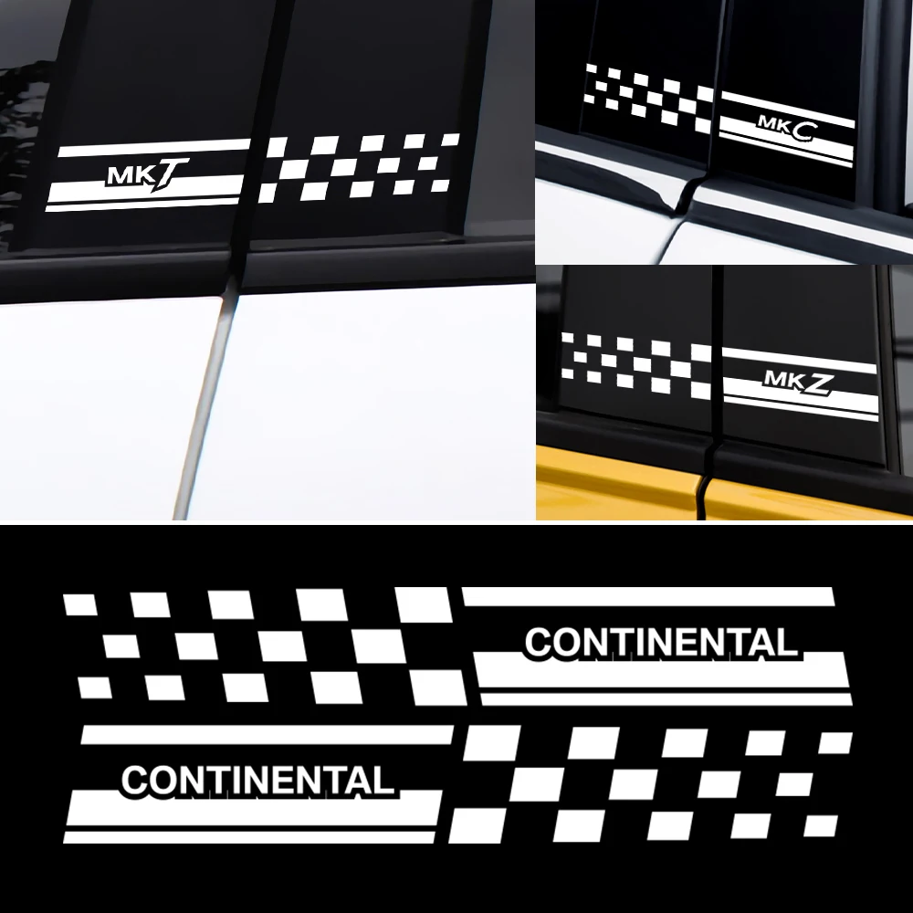 Автомобиль 2 шт. виниловое Окно B наклейки на стойки авто кузова Decora наклейка для