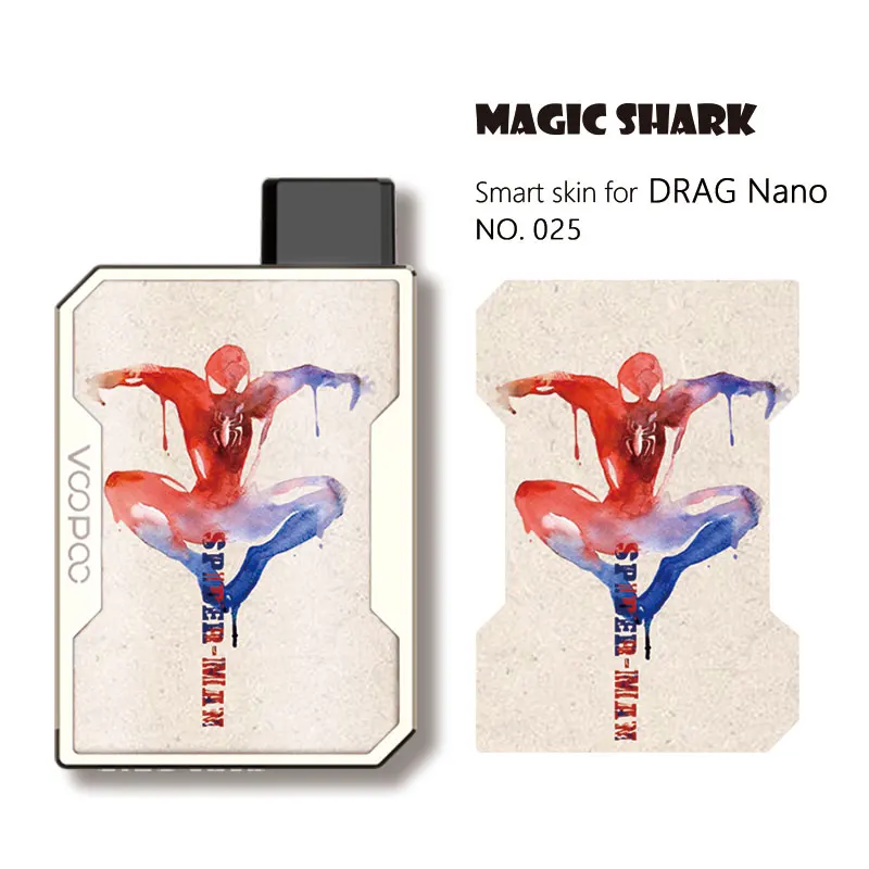 Чехол наклейка для Voopoo Drag Nano волшебная Акула Мстители капитан Марвел