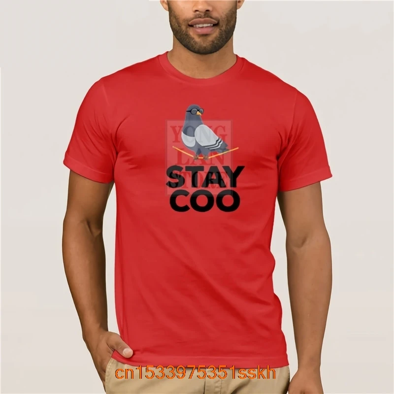 

New Trendy Fashion Printed men's T-shirt 100% Cotton Stay Coo Bird T Shirt Birding Funny Cool 2020 men's Short Sleeve T Shirt
