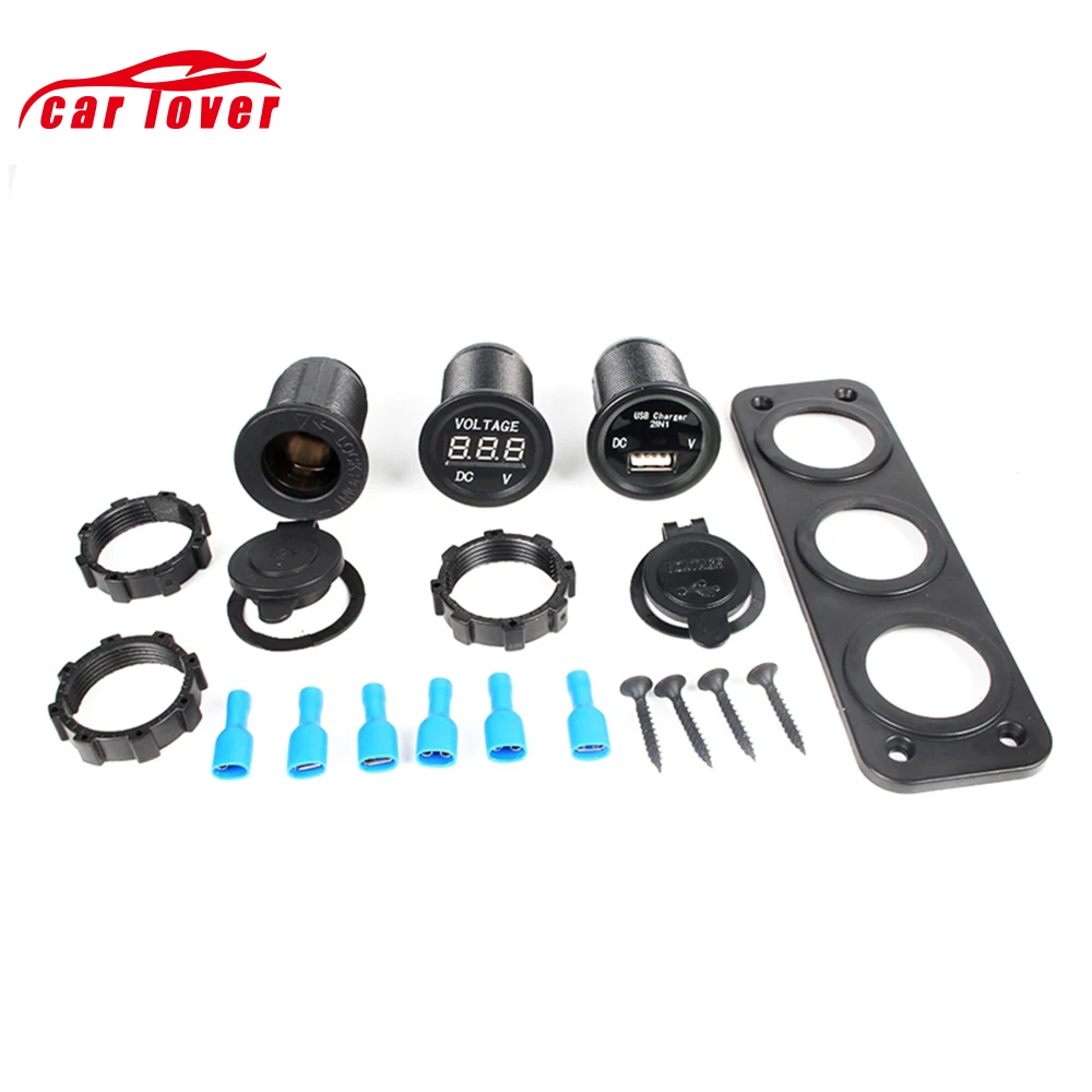 2019 Новое поступление разветвитель гнезда прикуривателя 12В 24В 2 порта USB