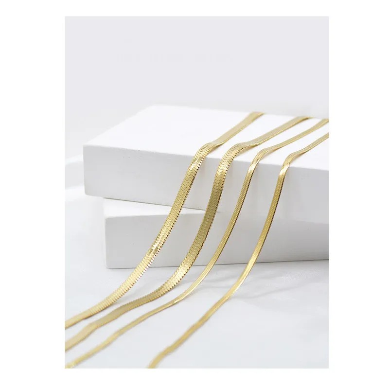 

Ожерелье TOSAKO золотого цвета, цепочка на свитер, минимализм 2021, Трендовое ожерелье на цепочке