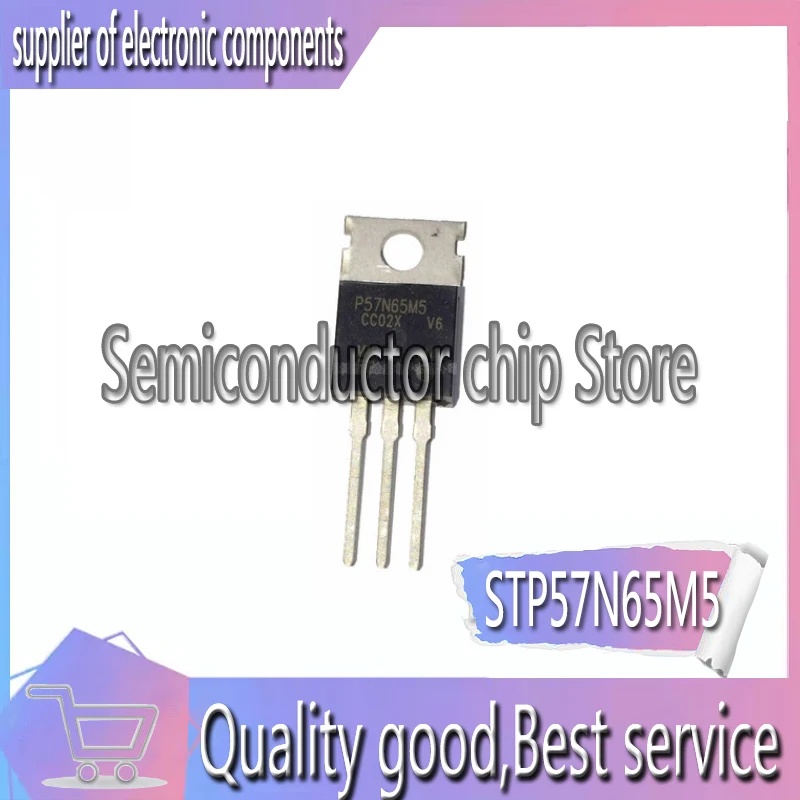 

10 шт./лот 57N65M5 STP57N65M5, новый запас TO-220 710V 42A