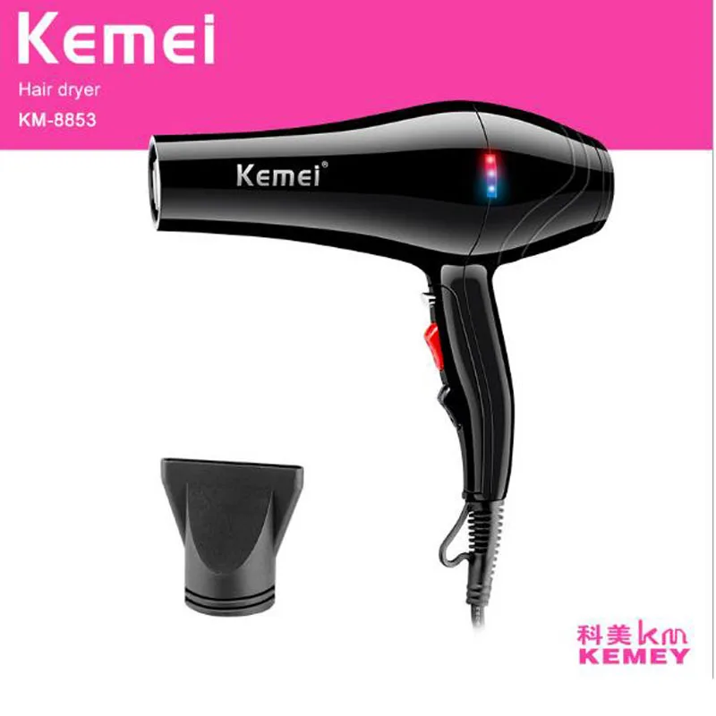 Kemei Электрический Фен KM 8853 3000 Вт высокой мощности холодный воздух горячий