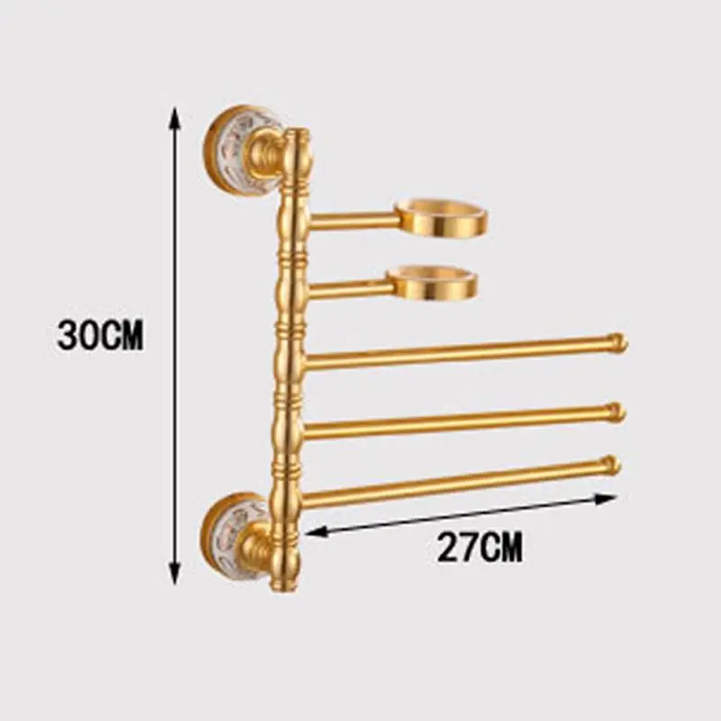 Storage Shelf 360 Degree Rotation Towel Bars Home Rack Bathroom Organizer Hardware Accessory | Обустройство дома