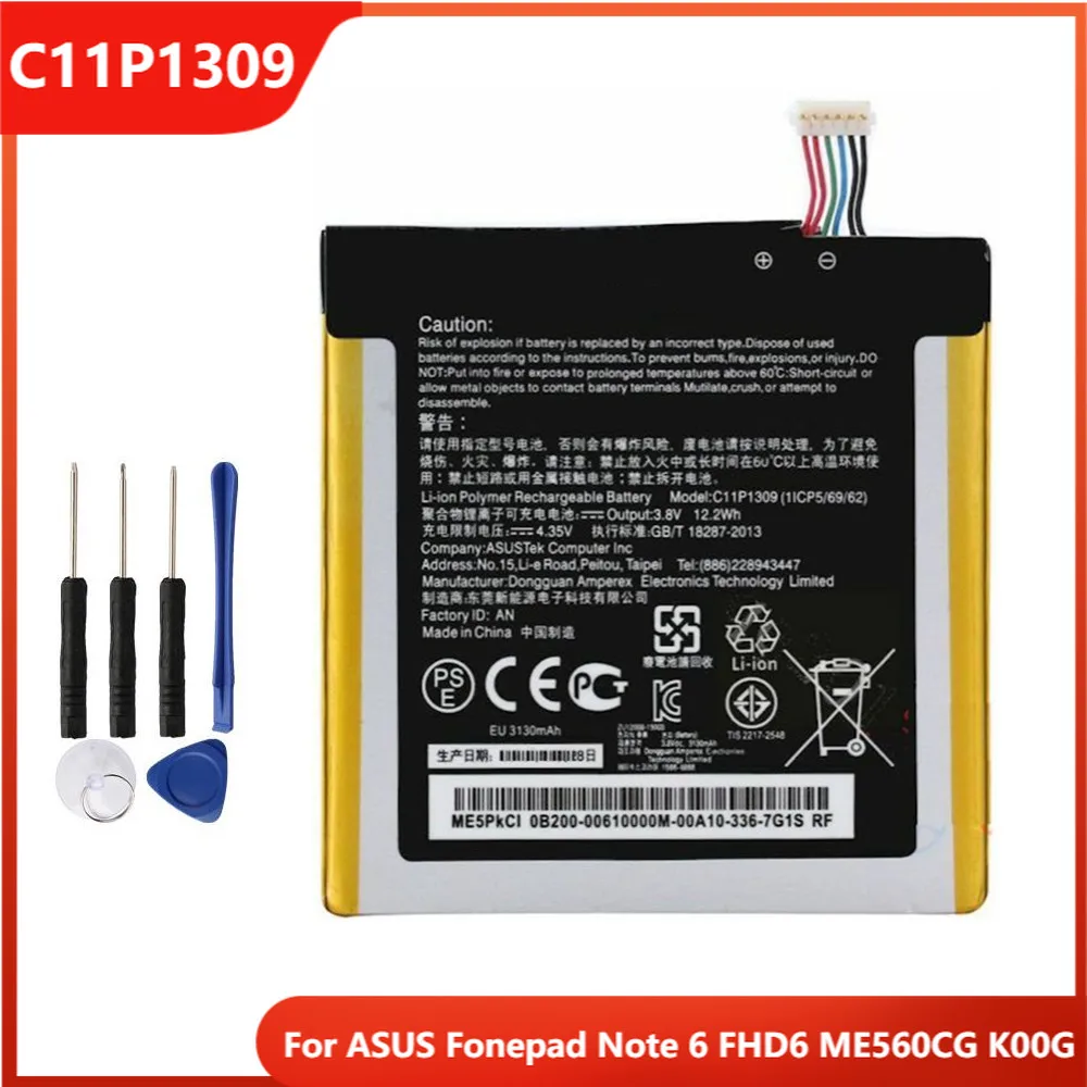 Оригинальный сменный аккумулятор C11P1309 для телефона ASUS Fonepad Note 6 Note6 FHD6 ME560CG | Аккумуляторы для телефонов -1005002926877799