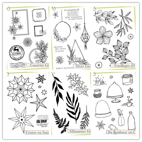 Французские прозрачные штампы для скрапбукинга сделай сам/изготовления