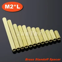 500pcslot m2length hex brass spacing screws threaded pillar pcb computer pc motherboard standoff spacer female x female