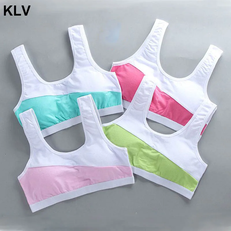 

Спортивный бюстгальтер из хлопка для подростков; Нижнее белье для подростков; Спортивный бюстгальтер без косточек для крупных девочек; От 8 ...