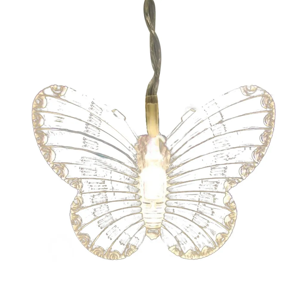 

Lights Outdoor Butterfly Led Lights Outdoor String Curtain Lights Colorful Wedding Children Room Decor Lamp