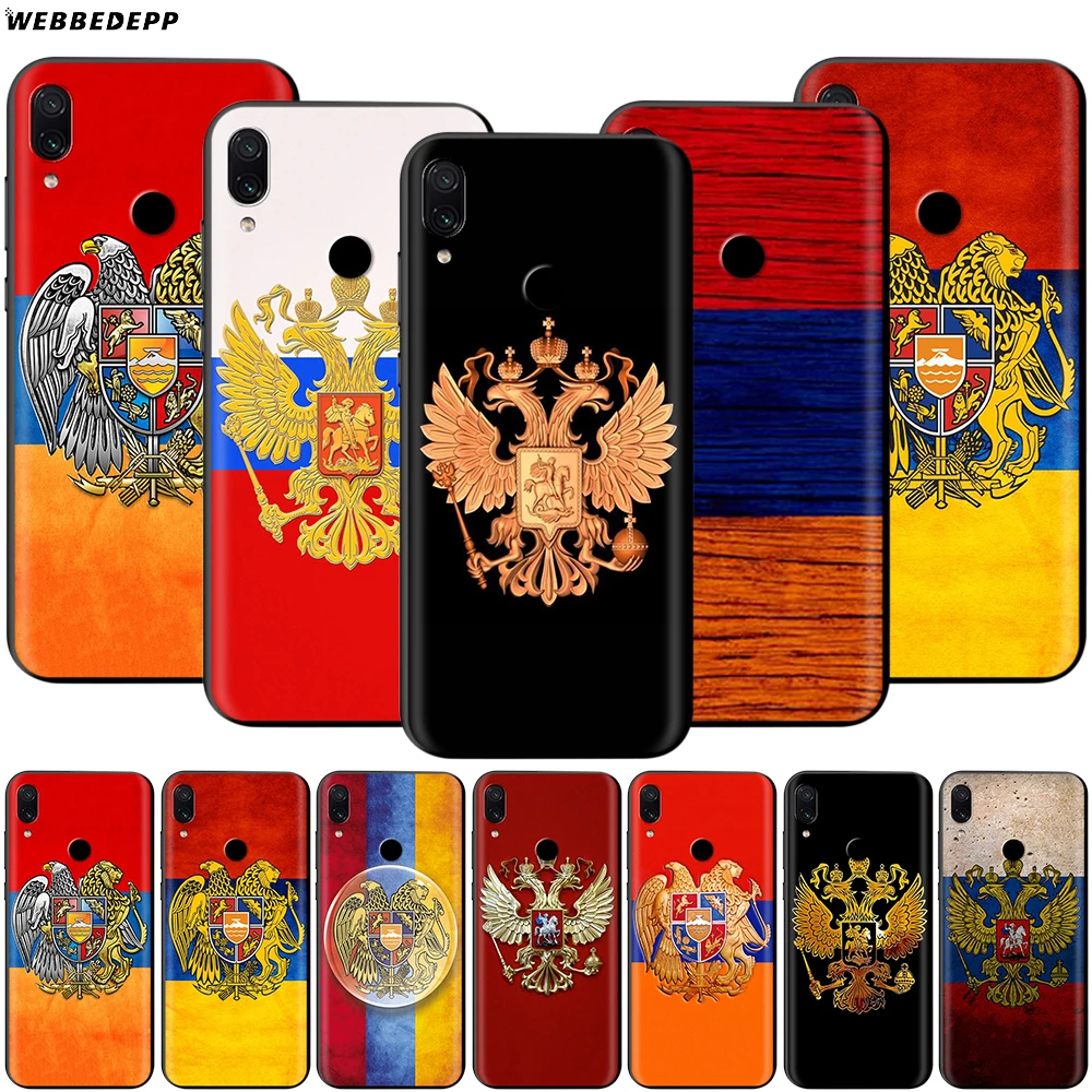 Чехол с флагом России для Xiaomi Redmi Note 8 MI 3 6 9 A1 A2 A3 8A 6X 9T CC9 Lite SE Pro Max F1 10|Бамперы| |