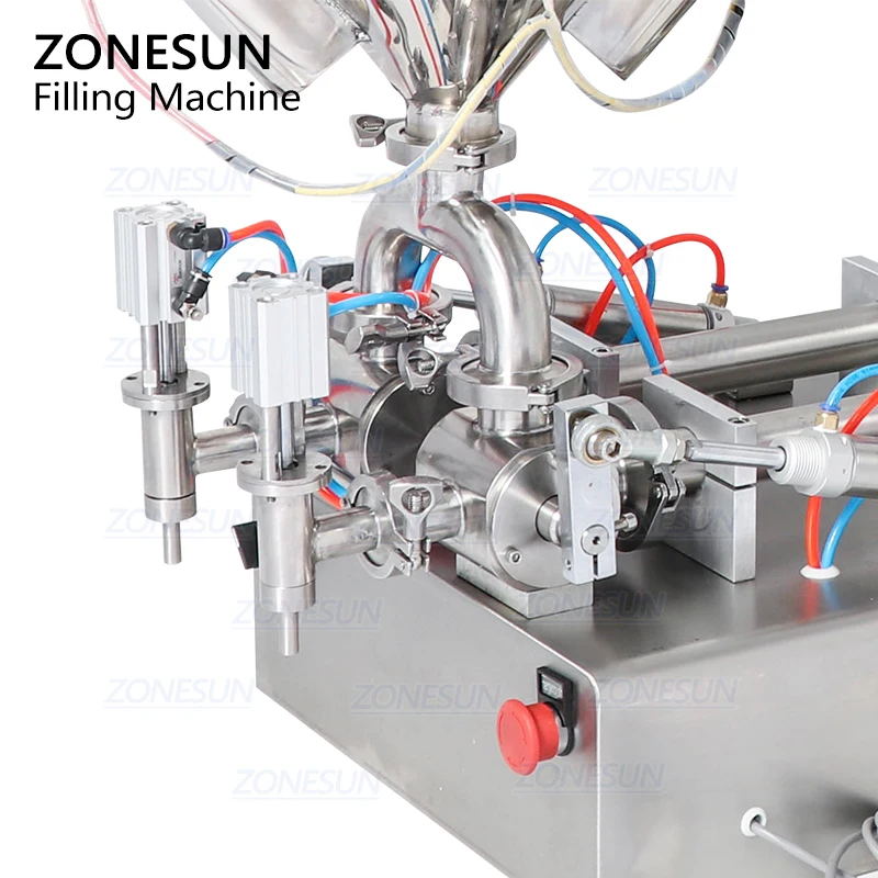 ZONESUN смешивание с нагревателем наполнитель вязкая жидкая паста оборудование для