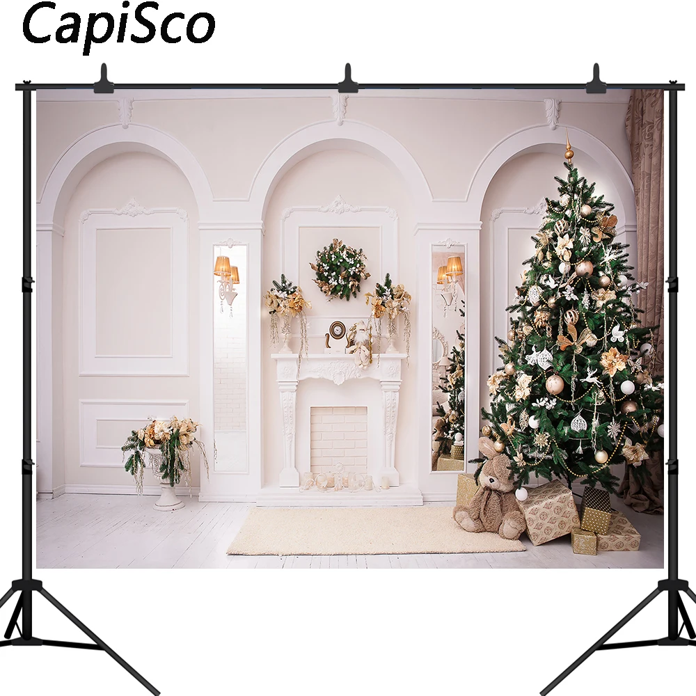 Рождественские фоны Capisco для фотостудии с рождественской елкой домашнего декора
