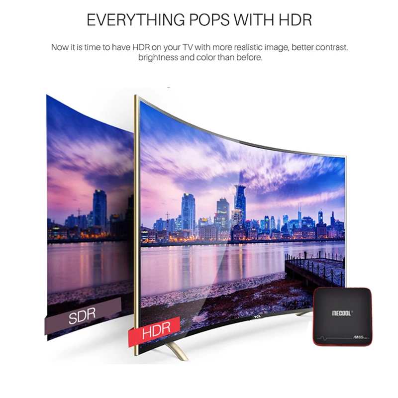 Smart TV Box Amlogic S905W PLUS W Android 7 1 2G RAM 16G ROM 2 4G WiFi 4K Ультра Тонкий HD телеприставка плеер