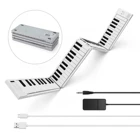 Портативное складное электронное пианино с 88 клавишами, цифровое пианино, многофункциональная электронная клавиатура, пианино для начинающих, музыкальный подарок