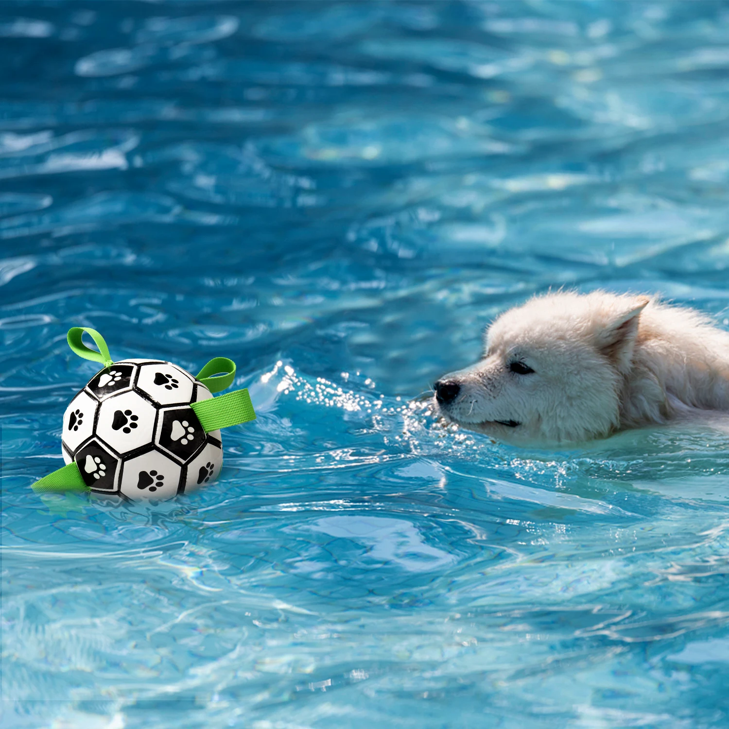 

Dog Teething Toys Balls Durable Dog IQ Puzzle Chew toys for Puppy Small Large Dog Teeth Interactive 6.5in Dog Soccer Toy Ball