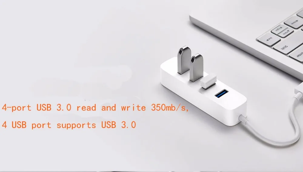 Xiaomi USB 3,0 разветвитель четыре порта USB расширения/USB3.0 высокая скорость передачи/легкий портативный type-c USB-C зарядки