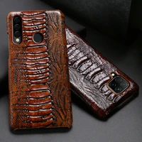 leather phone case for huawei p30 p40 p20 mate 20 30 pro honor 10i 20i 8x max 9x 8 9 10 20 lite p smart ostrich foot texture