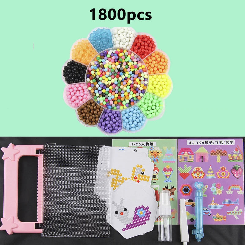 24 цвета спрей бисер головоломка Кристалл Цвет DIY бусины вода набор мяч игры 3D
