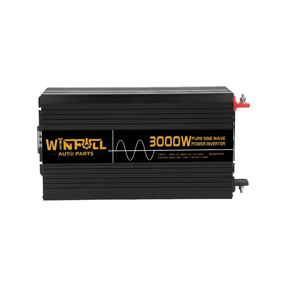 

12V Dc To Ac 110V 120V Power 3000W Wireless Remote Car Pure Sine Inverter