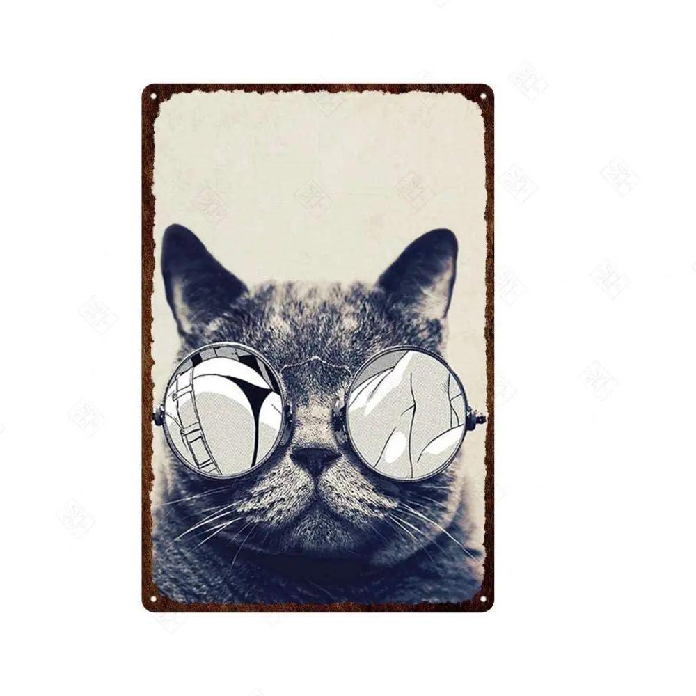 

Милые таблички для собак, знаки для зоомагазина, рекламные настенные плакаты, украшение, металлический знак, изготовленный на заказ жестяно...