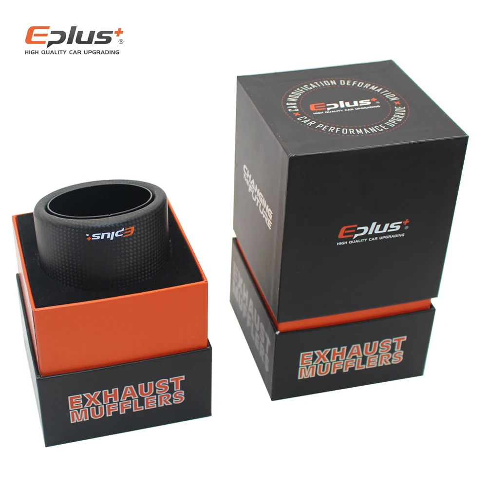 EPLUS автомобильный матовый углеволоконный глушитель наконечник выхлопной