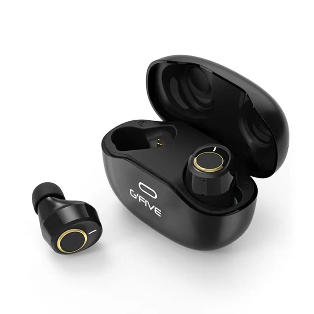 

GFIVE Wireless Bluetooth 5.0 Earphone Touch Control In-ear Stereo Headphone with Charging Box Waterproof Headset Earbuds
