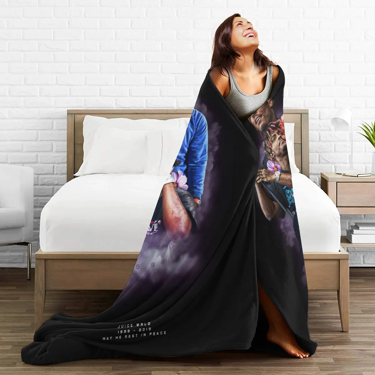 

3D Cartoon Sherpa Blanket Warm Super Soft Flannel Office Nap Bedspread Sofa Bedding Plush Quilt Plaids 296078833
