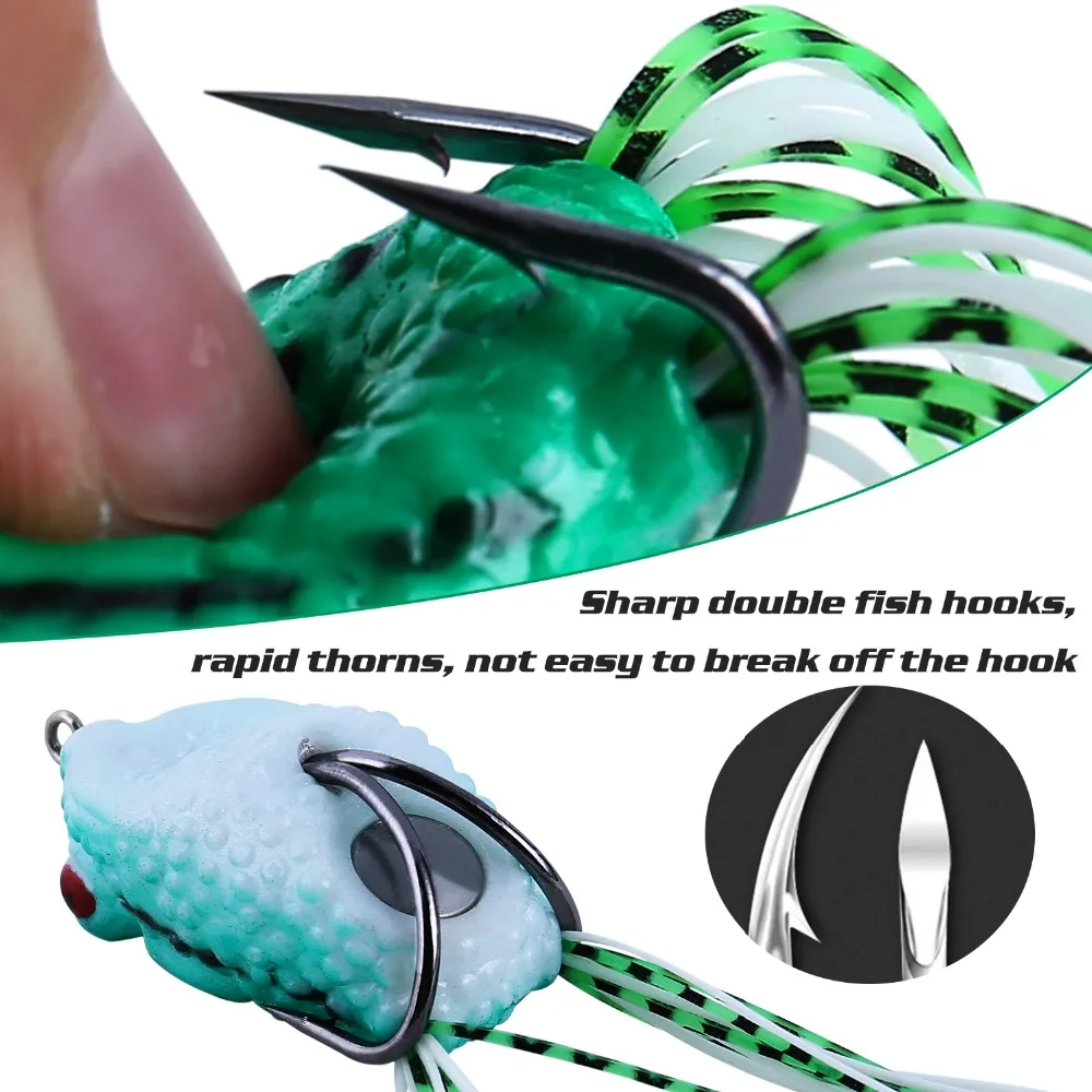 Sougayilang 1 шт. миниатюрная мягкая пластиковая рыболовная приманка лягушка 4 цвета