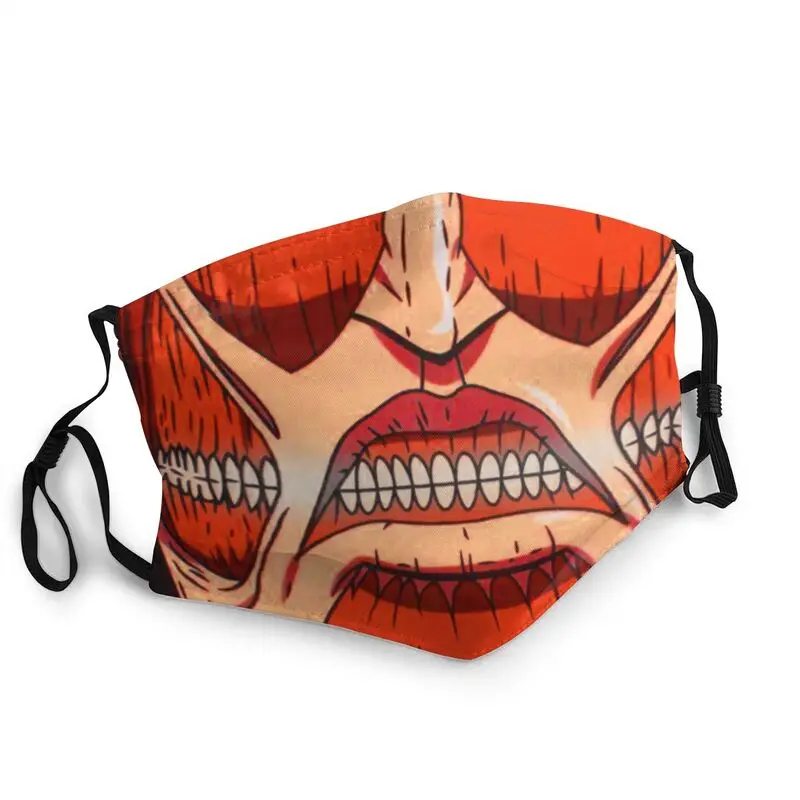 

Colossal Titan's Smile Mouth Face Mask Unisex Adult Manga Attack on Titan Anti Haze Dust Mask Protection Cover Respirator Muffle