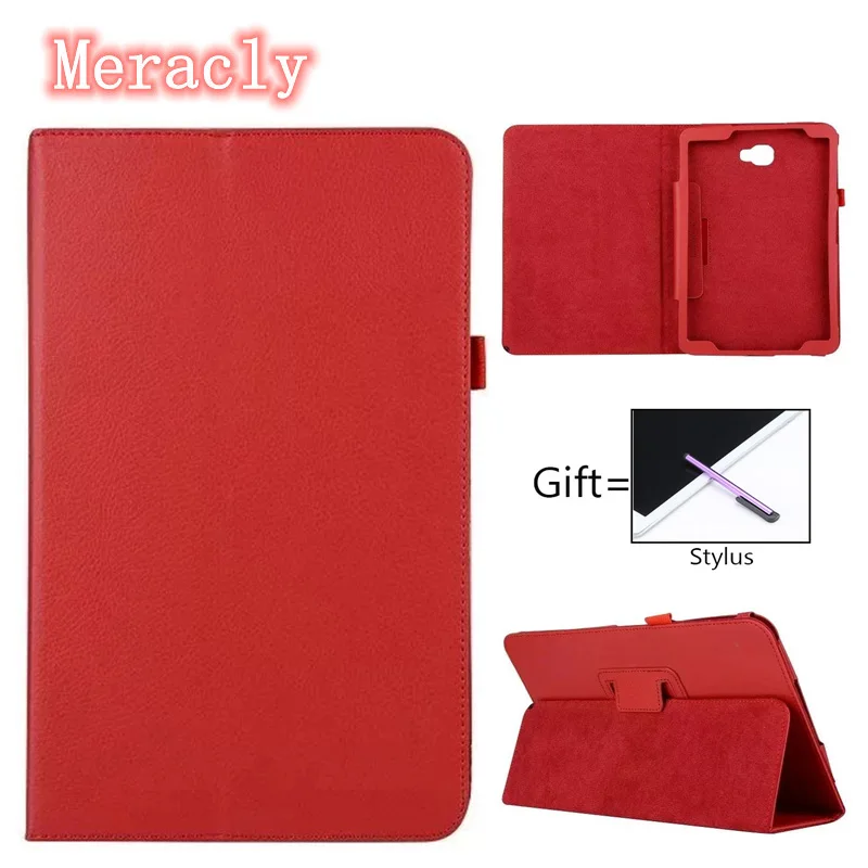 Чехол из искусственной кожи с зернистой фактурой для Samsung Galaxy Tab A 10 1 дюйма 2016 T580 T585