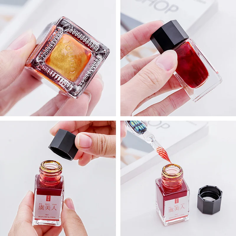 Чернильные чернила золотого/серебряного цвета чернильные для ручки Для