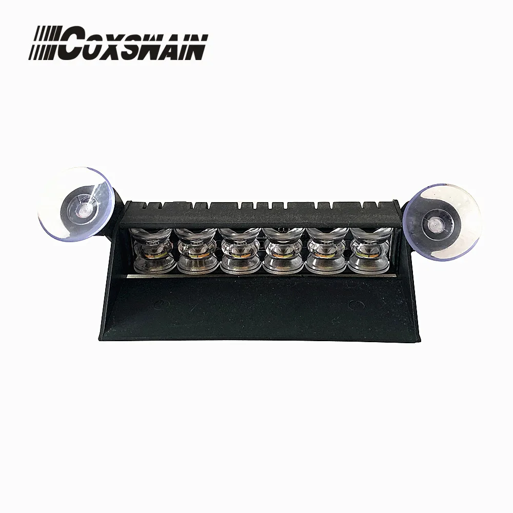 Emissor de Luz da Cor Dupla de Coxswain Conduziu a Luz do Flash para a Luz da Plataforma da Polícia Luz de Advertência do Estroboscópio da Emergência do Diodo Dc10-30v 12*3w Drl G6-dash