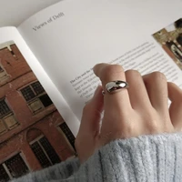trendy simple water drop 30 silver plated ladies ring promotion gift women never fade hot sell