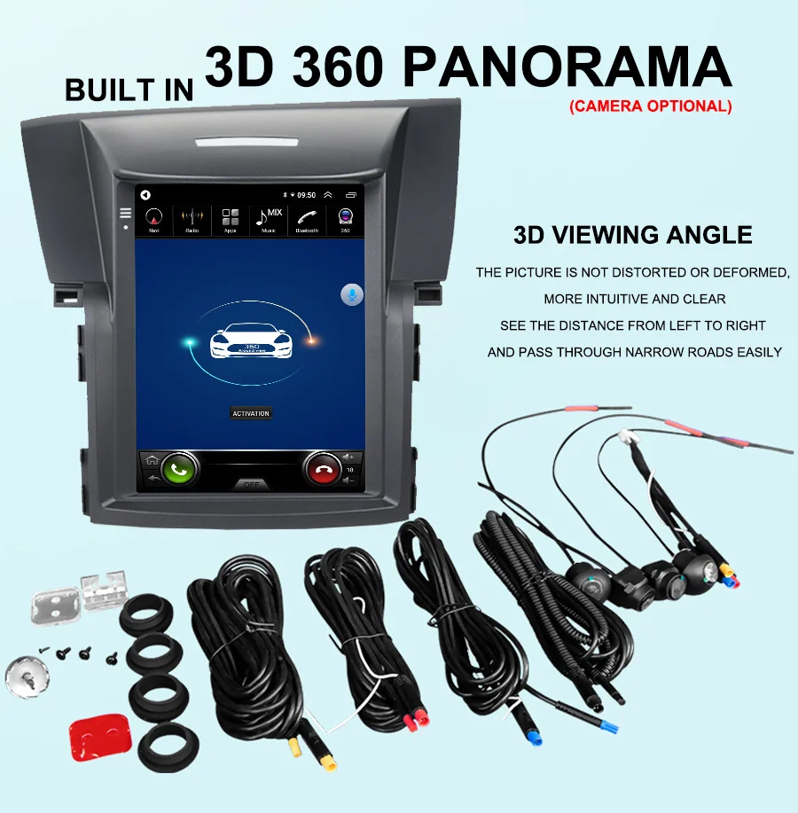 Автомобильная стерео-система на Android 11 в стиле Tesla для Honda CRV 2012 - 2016 CR-V