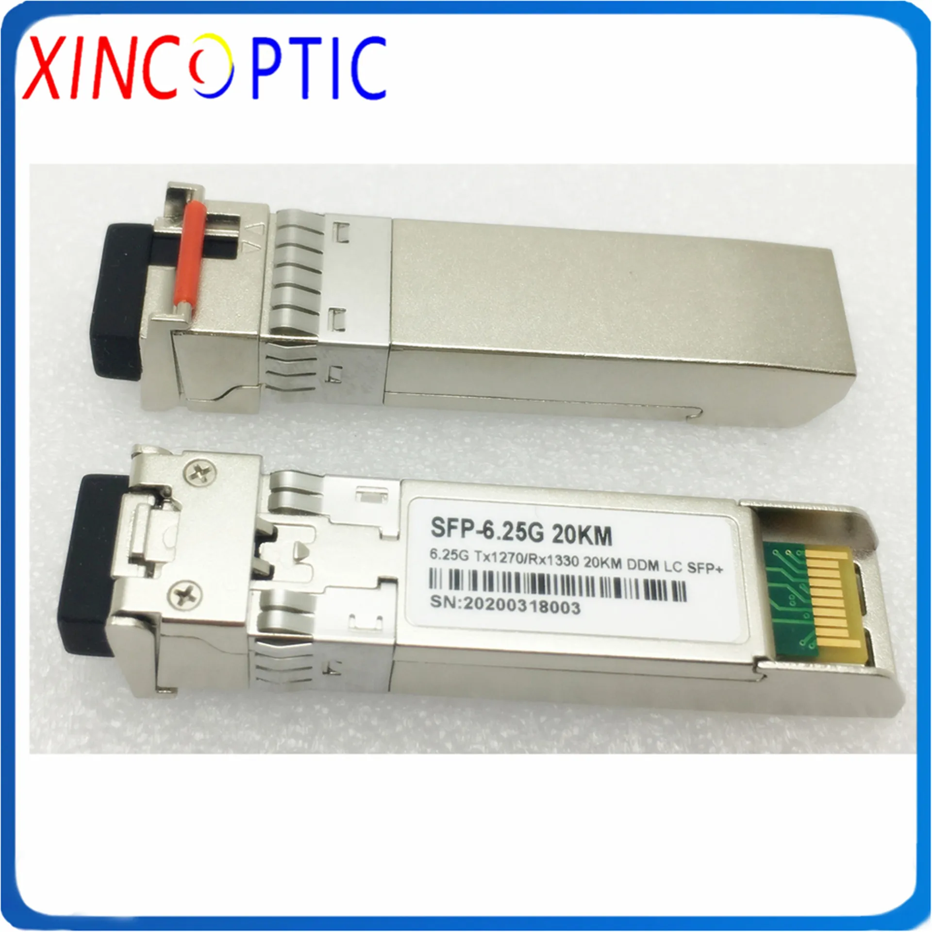 6G одноволоконный SFP + трансивер 6 25 Гбит/с 1270/1330nm 20 км одномодовый Simplex SM BIDI DDM LC