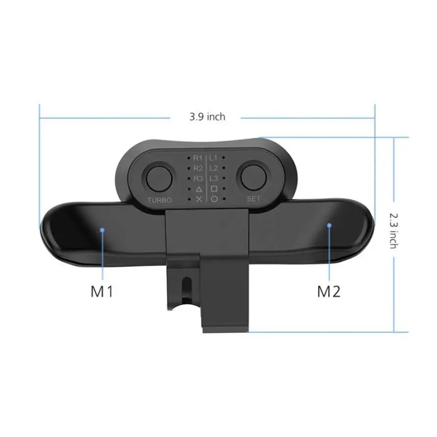 

PS4 Controller Back Button Attachment Back Key Extender PS4 Handle LED Lighting Mapping Turbo Joystick Rear Key Game Accessories