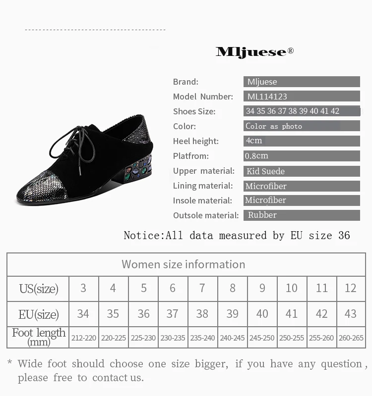MLJUESE/; женские туфли-лодочки; детская замшевая обувь; сезон осень-весна; Цвет Черный; с круглым носком; со стразами; на шнуровке; на высоком каблуке; под вечернее платье; размеры 34-42