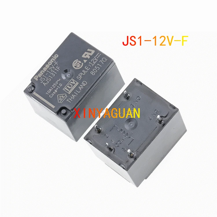 

10 шт. Оригинальное реле питания JS1-5V-F AJS1319F JS1-12V-F AJS1311F JS1-24V-F AJS1312F 5pin 10A125V может заменить G5LA-14 DC5V 12V 24V