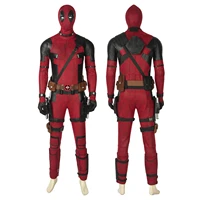 red soldier 2 cosplay costume wade role playing cool jumpsuit carnival party outfit for adult men full props with boots