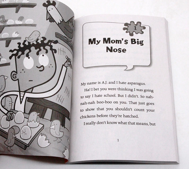 Детская необычная школьная книга набор из 12 элементов английские книги для детей